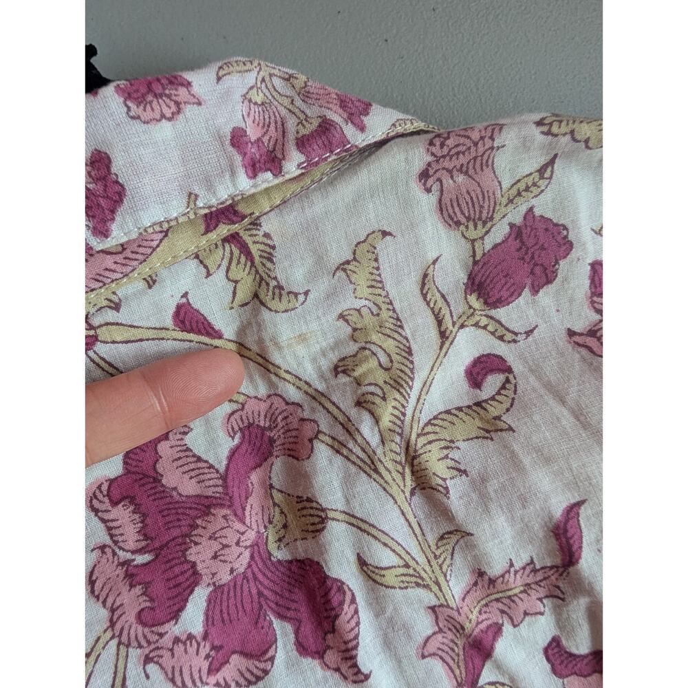 NWD Sue Sartor Long-Sleeve Flounce Mini Dress Size XL Pink Combo #MB438 - Picture 7 of 10